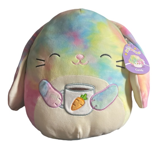 Squishmallows Other - Squishmallow Candy the tie dye rabbit 12” NWT